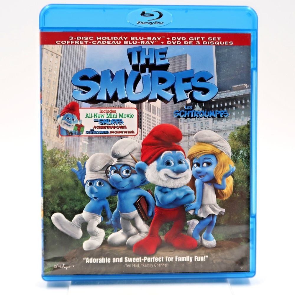The Smurfs & A Christmas Carol Blu-ray DVD 2011 3-Disc Holiday Gift Set Sony